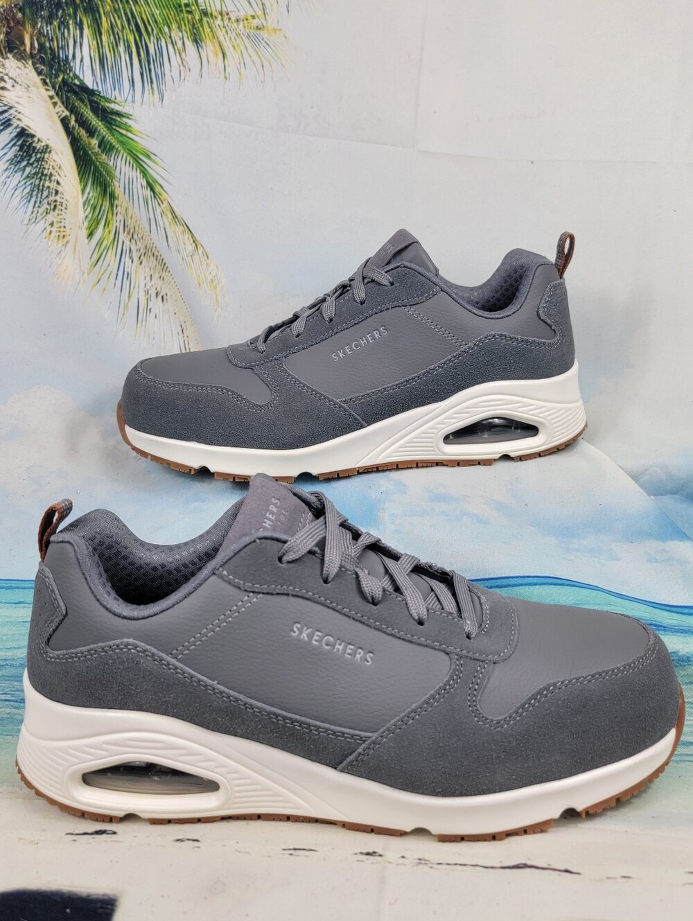 SKECHERS Work UNO Luna Slip Resistant Safety Toe Womens 9